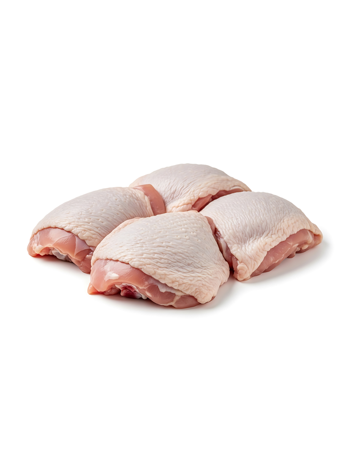 HALAL CHICKEN THIGHS BONELESS SKIN-ON PER KG